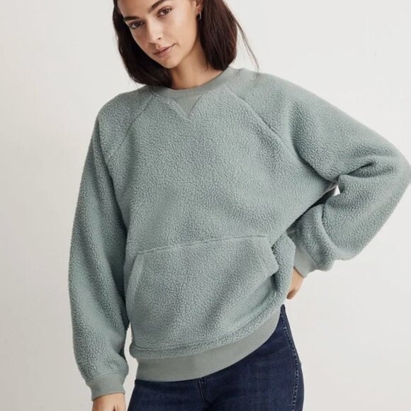 Madewell Polartec Fleece Crewneck Sweatshirt - Picture 1 of 3